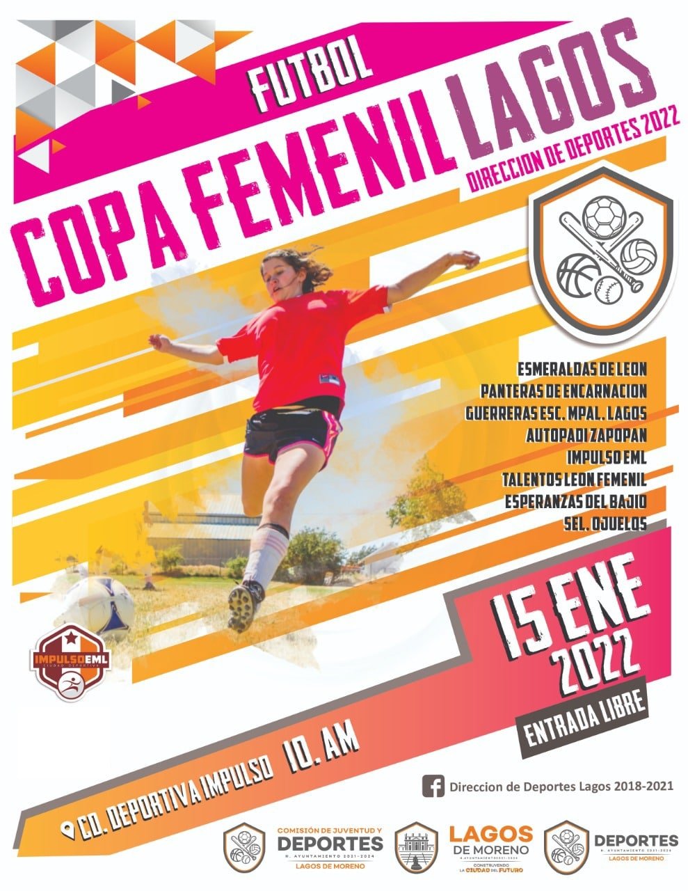Mañana inicia el primer torneo de fútbol femenil del año “Copa Femenil Lagos”