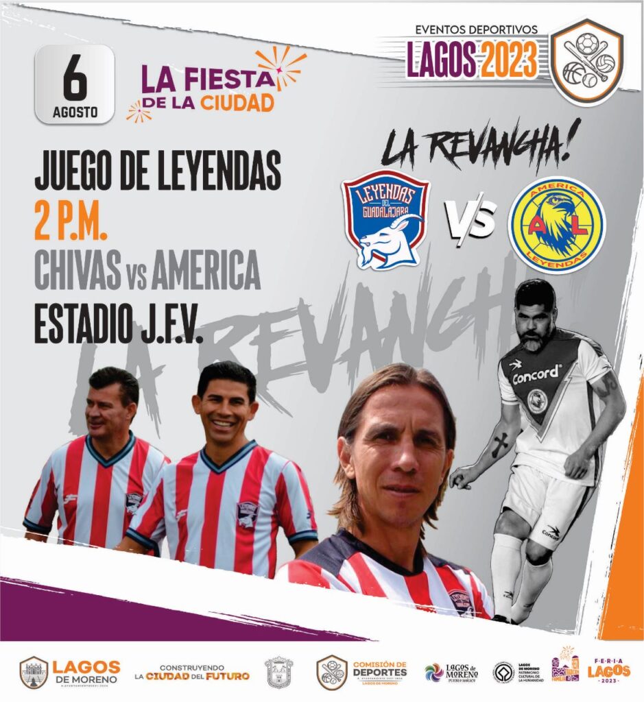 Gobierno Municipal te invita al juego de leyendas Chivas vs. América